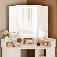 Coiffeuses d'angle modernes avec miroir