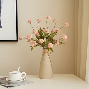 Bouquet de pissenlits d'automne, 5 têtes, fleurs artificielles en soie pour la décoration de la maison et des mariages - Product Image 4