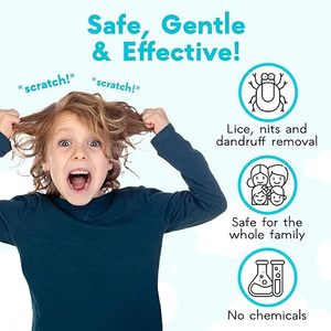 Chấy lược thép không gỉ đầu nits miễn phí chấy Lược nits miễn phí chấy lược với logo laser loại bỏ chấy Lược cam - Product Image 3