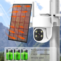 Caméra de sécurité extérieure Eseecloud App 4MP WiFi solaire PTZ 3W 7500mA IP66 étanche avec audio bidirectionnel et détection de mouvement