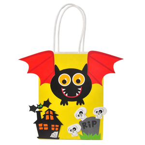 Bolsas de Papel para Halloween, Bolsas de Dulces para Halloween, Bolsas de Regalo para Fiestas de Halloween con Asas Retorcidas - Product Image 5
