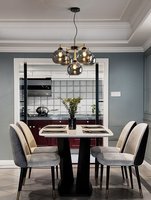 Luminaire suspendu en verre rond multi-têtes de style nordique moderne, minimaliste post-moderne, luxe léger, en fer forgé