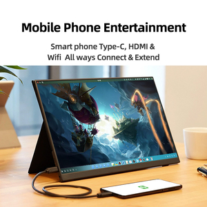 Moniteur portable intelligent IPS 14 pouces 1920*1200p avec écran tactile supplémentaire compatible avec les smartphones, les ordinateurs portables et les ordinateurs - Product Image 4