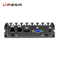 Mini PC Piesia Dual Lan Quad Core J1900 N4200 E3840 Barebone 1*Com Industrial Sin Ventilador X86 Linux Ubuntu Mini PC de Escritorio