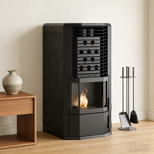 Poêle à granulés décoratif de luxe haut de gamme, chauffage <span class=keywords><strong>silencieux</strong></span>, nouveau design, autoportant, en vente dans le monde entier - Product Image 2