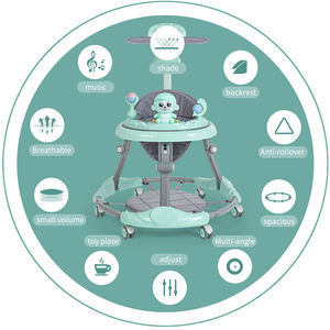 Fabbrica Baby Walker <span class=keywords><strong>3</strong></span> In 1 Musical Cartoon Walking Chair Toy musica per bambini Boy Girl Walker a buon mercato Baby Walker con <span class=keywords><strong>ruote</strong></span> e sedile - Product Image 2