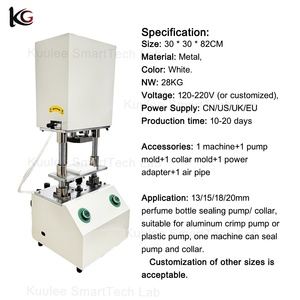 Máquina selladora y crimpadora de botellas de perfume de 10ml, 15ml, 50ml, 100ml, herramienta de cierre de anillos y collares para bombas pulverizadoras Kuulee - Product Image 3