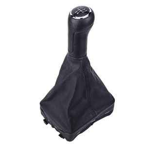 Volkswagen Polo Gear <b>Shift</b> <b>Knob</b> Leather 5 6 Speed Ergonomic Car Accessory - Product Image 3