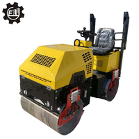 Compacteur routier vibrant hydraulique 3 tonnes à double tambour, compacteur de sol à double tambour essence/diesel
