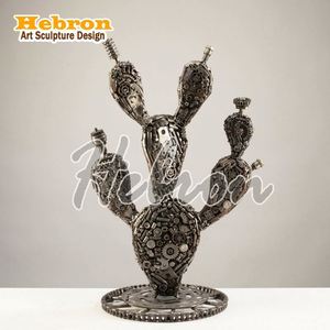 งานศิลปะโลหะเชิงนามธรรมที่สร้างสรรค์สำหรับตกแต่งห้องนั่งเล่น<span class=keywords><strong>ตู้</strong></span>วางทีวี & โมเดลเครื่องประดับโลหะงานฝีมือบนโต๊ะ - Product Image 3