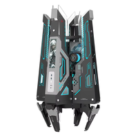 Boîtier PC Mecha Space NPC ALSEYE, design breveté, style futuriste, Micro ATX/ITX, refroidisseur liquide 360 mm, boîtiers et tours d'ordinateurs de jeu