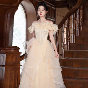 Cream Colored Evening Gowns - Elegant & Sexy Dressing