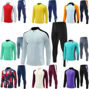 ชุดเสื้อฟุตบอล2025ล่าสุดสำหรับผู้ใหญ่ผู้ชาย100% สโมสรฟุตบอลผ้าโพลีเอสเตอร์ระบายอากาศได้ดีชื่อทีม/หมายเลข - Product Image 2