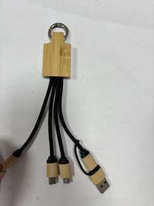 Porte-clés personnalisé avec logo, câble <span class=keywords><strong>USB</strong></span> multifonction 3 en 2, 3 en 1, chargeur rapide, adaptateur de charge avec LED pour type C, micro - Product Image 3