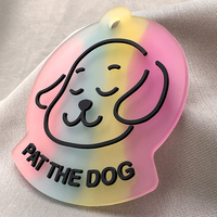 Étiquettes en PVC souple personnalisées de haute qualité, avec logo de dessin animé en relief 3D, directement de l'usine, patchs décoratifs pour vêtements de mode