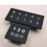 12V DC Smart Hotel verre trempé matériel RS485 MODBUS tactile panneau de commutation de chevet