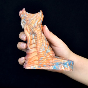 NNSX Nuevo Producto para Hombres, Funda de Silicona Hueca para Pene con Diseño de Dragón, para Agrandamiento del Pene, Diversión en Pareja, Pasión - Product Image 5