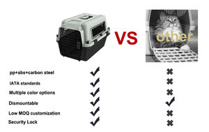 ผู้ให้บริการสัตว์เลี้ยงแบบแข็งขนาด XL XXL XXXL ขนาด101.7*71*120*90*90ซม. - Product Image 5