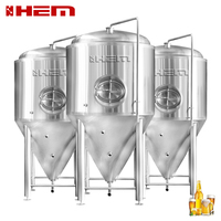 Cuve de fermentation conique en acier inoxydable de 2000 litres, équipement de fermentation de bière, cuve de fermentation de vin