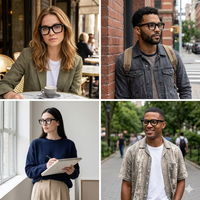 Montura De Gafas Nouveau design carré Cadres optiques flexibles en acétate faits à la main de haute qualité pour unisexe