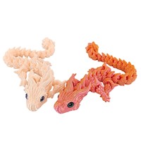 Nouveauté transfrontalière en impression 3D : Jouets recommandés pour la maternité, Dragon écailleux à yeux simulés adorables, en verre artisanal exquis et créatif