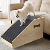 Rampe universelle en bois pour chiens - Antidérapante - Auxiliaire pour chiens de petite et grande taille