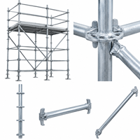 Système d'échafaudage Ringlock galvanisé Xinxing - Échafaudage modulaire en acier pliable haute résistance, résistant à la corrosion, à verrouillage rapide