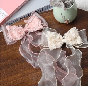 กิ๊บติดผมริบบิ้นยาวน่ารัก โบว์หวานๆ กิ๊บตาข่ายสำหรับสาวๆ เครื่องประดับผม ขายส่ง - Product Image 2