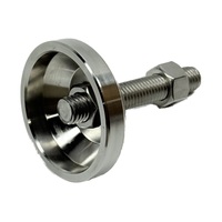 Pieds de nivellement réglables en acier inoxydable 304, robustes, pour machines, avec coussinets de support, réduction du bruit et anti-vibration pour équipements