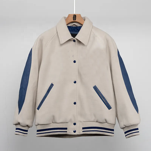 Veste de baseball de qualité supérieure pour hommes, fabricant de vestes varsity en cuir et laine respirantes, grandes tailles, personnalisées pour l'hiver. - Product Image 4