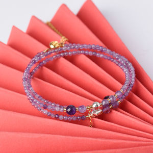 Designer Classic Women's <b>Necklace</b> 925 Sterling <b>Silver</b> Natural Amethyst Gemstone Trendy GIA Certified Gold Plated Unique Weddings - Product Image 4