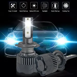 M8 Pro Led Headlight 130w Focos Led Para H1 H3 9005 9006 H4 H7 H11 Led Headlight Bulb For Honda Civic Santana Polo Headlamp