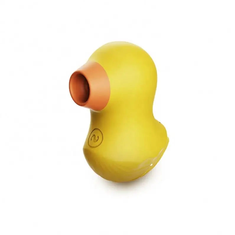 Cutie Yellow Duck Recarregável 7 Modos Clitóris Otário Mamilo Estimulador Clitoriano Chupando Vibrador