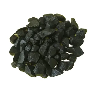 Темно-черный супер-черный цвет, нормальный полированный или матовый полированный заполнитель, большой объем используется в садовых и ландшафтных украшениях