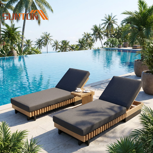 Chaise longue <span class=keywords><strong>de</strong></span> <span class=keywords><strong>jardin</strong></span> en <span class=keywords><strong>bois</strong></span> noire, ensemble <span class=keywords><strong>de</strong></span> <span class=keywords><strong>salon</strong></span> <span class=keywords><strong>de</strong></span> <span class=keywords><strong>jardin</strong></span> pour hôtel, cour, piscine - Écologique - Product Image 1