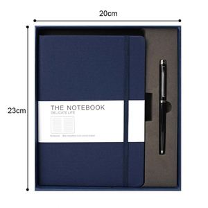 Khuyến mãi A5 in logo tùy chỉnh PU da Nhật Ký hàng ngày hàng tháng kế hoạch Tạp Chí PU bìa cứng máy tính xách tay Hộp Quà Tặng thiết lập với bút - Product Image 5