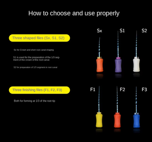 Wortelkanaalfabricage Tandtanden Wortelkanaalvijlen Roterende Bestanden Endodontische Rogine Endodontische Vijlen Rotatie - Product Image 4
