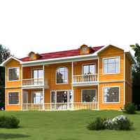 Belle maison préfabriquée de villa en acier léger de haute qualité et bien conçue