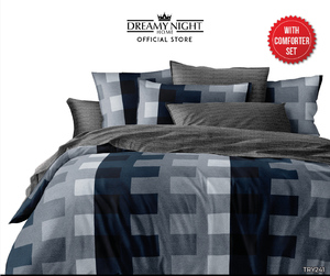 Terry King ชุดผ้าคลุมเตียงนอนแบบทันสมัย650TC ผ้าไมโครไฟเบอร์เนื้อนุ่มระบายอากาศได้ยาว30ซม. ผ้าปูที่นอนผ้าปูที่นอนเข้ารูปปลอกหมอนปลอกหมอนหมอนข้าง - Product Image 1