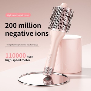 <span class=keywords><strong>Cepillo</strong></span> de Aire Caliente con Iones Negativos, Motor de Alta Velocidad de 110000 RPM, 3 Velocidades y 4 Ajustes de Temperatura, <span class=keywords><strong>Cepillo</strong></span> Redondo Anti-Escaldaduras para Secado - Product Image 2