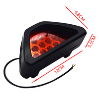 Feu de signalisation de freinage universel étanche F1 Style Triangle sportif 12led feu de brouillard arrière troisième feu de freinage DRL pour JDM BBA
