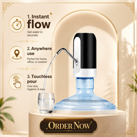 Pompe à eau potable électrique USB portable pour la maison et l'extérieur, mini pompe filtrante pour bouteille d'eau d'un gallon