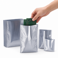 Sacs antistatiques métalliques à ouverture supérieure pour composants électroniques, câbles de circuits imprimés, matériel électronique, emballage de protection personnalisé S28D