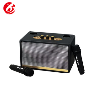 Altoparlante <span class=keywords><strong>Bluetooth</strong></span> per Karaoke con Scocca in Legno Classica, 2 Microfoni, Bassi Potenti, Design Premium in Legno per Serate di Canto in Famiglia - Product Image 6