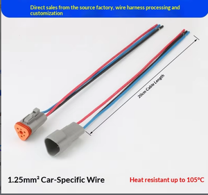 Conector de Fiação Automotiva à Prova d'Água para Caminhões Pesados Dechi DT04-2P/DT06-2S com Plugue de 2/3/4/6/8/12 Pinos - Product Image 3