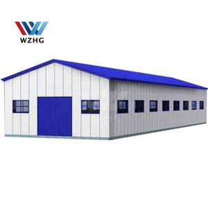 Construcción de una casa prefabricada, bajo precio, marco de acero ligero, cobertizo, taller, almacén, estructura de acero, planos, dibujo - Product Image 1