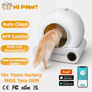 Bac à litière automatique autonettoyant de haute qualité pour chat, bac à litière intelligent avec commande à distance par application - Product Image 1