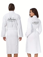 Peignoir en tissu éponge personnalisé pour femmes hommes 100% coton Kimono Spa hôtel peignoir pour cadeau de mariage