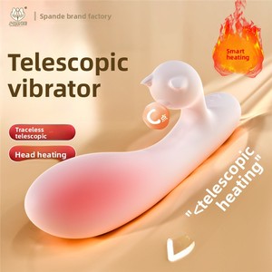Beliebtes teleskop isch beheiztes Sexspielzeug für Erwachsene für Frauen Doppel-G-Punkt-Vibrator mit USB-Netzteil weibliches Masturbation werkzeug - Product Image 4