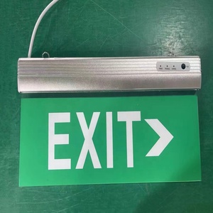 Señal de salida de alto brillo/proyek, diseño moderno, recargable/keluar/<span class=keywords><strong>Exit</strong></span>/stasuin/Bandara/luz de emergencia - Product Image 1
